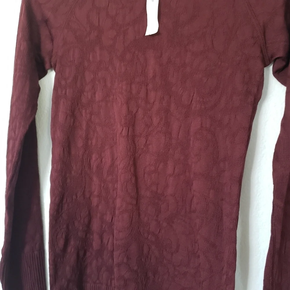 Lululemon Rest Less Pullover Garnet size 4